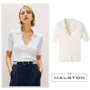 Halston Ribbed Sweater. Size Small